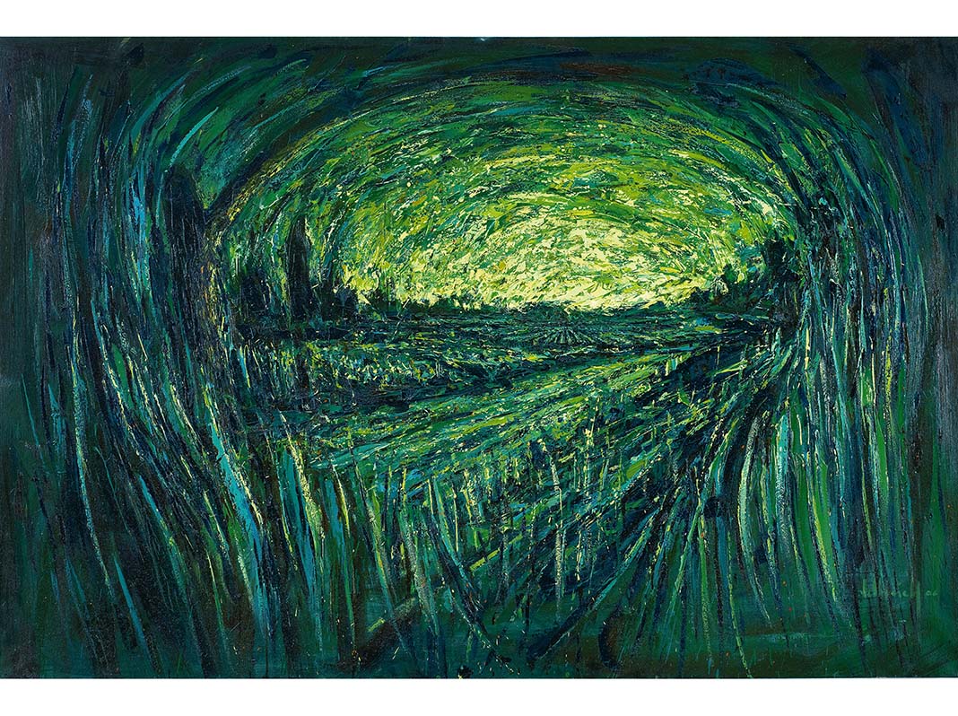 Paesaggi exhibition, Francesco Villicich, oil on cavas series