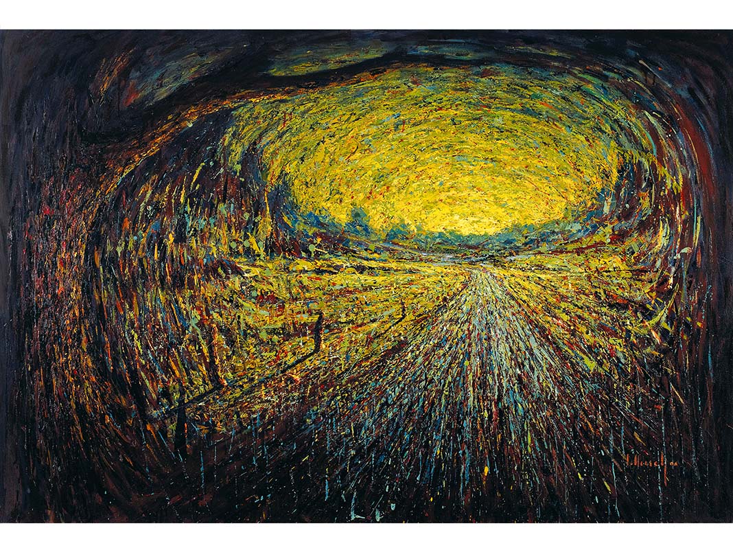 Paesaggi exhibition, Francesco Villicich, oil on cavas series