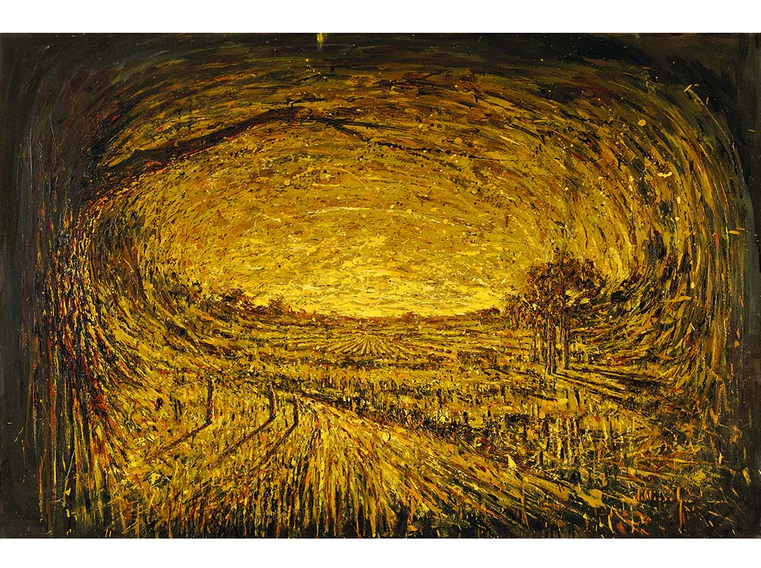 Paesaggi exhibition, Francesco Villicich, oil on cavas series