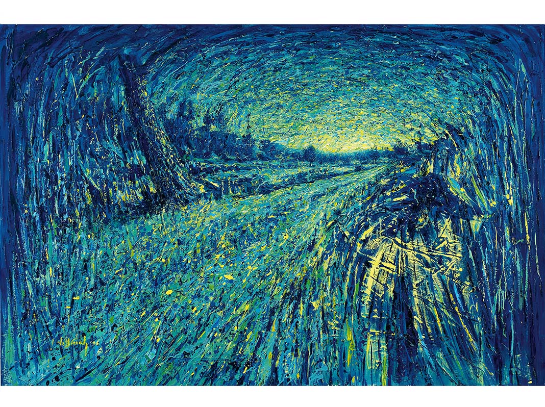 Paesaggi exhibition, Francesco Villicich, oil on cavas series