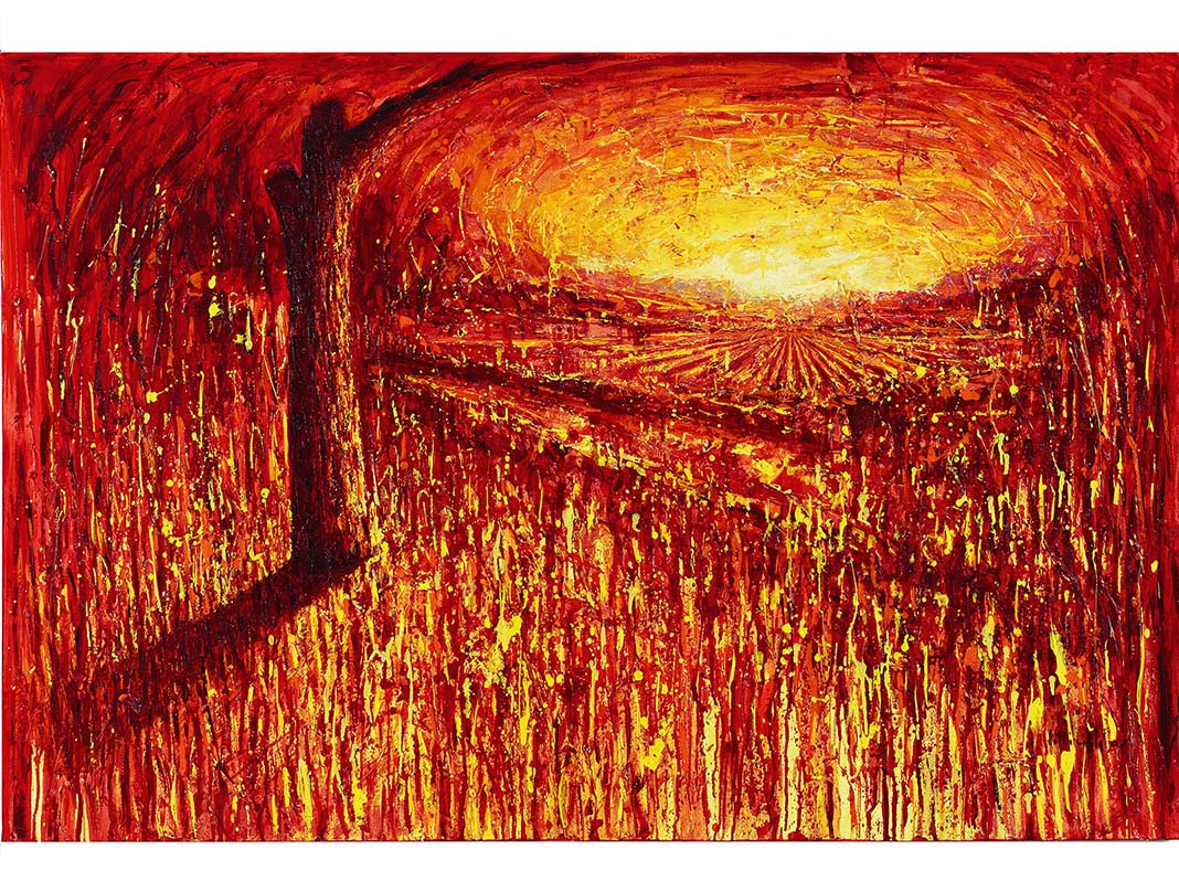 Paesaggi exhibition, Francesco Villicich, oil on cavas series
