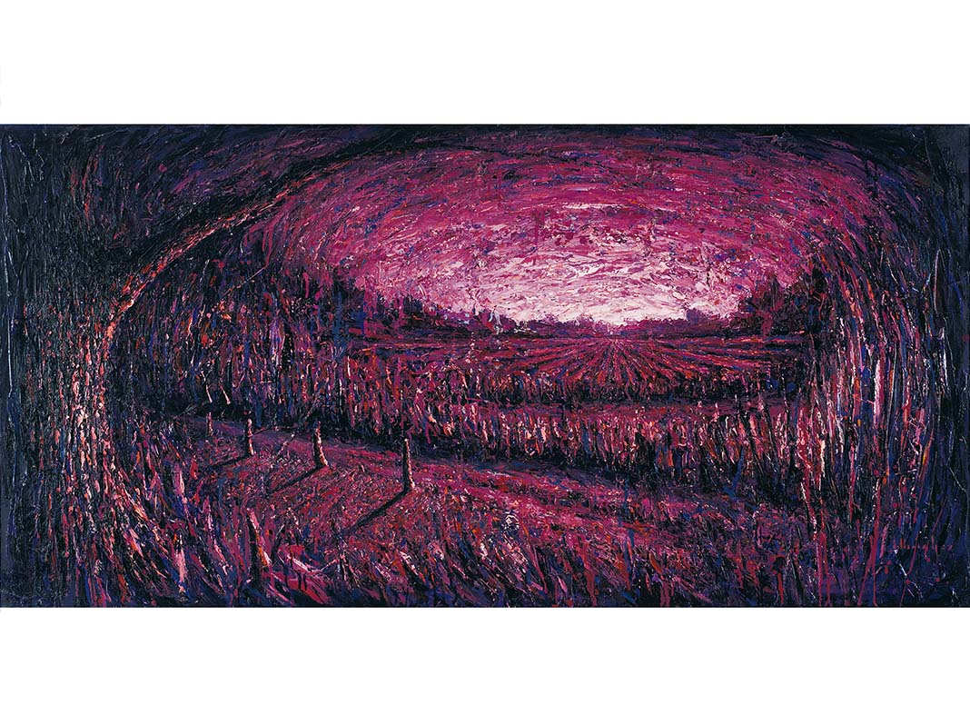 Paesaggi exhibition, Francesco Villicich, oil on cavas series