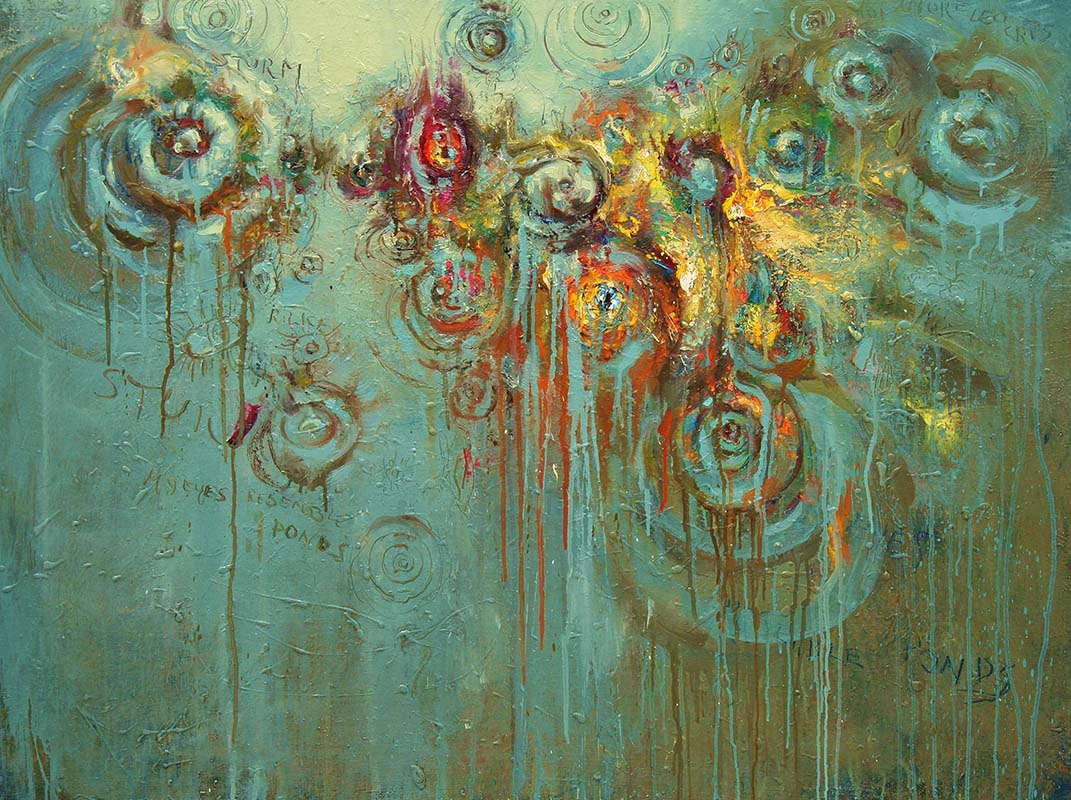 The Well exhibition, Francesco Villicich, oil on cavas series