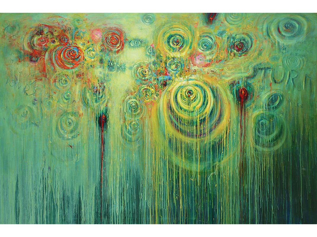 The Well exhibition, Francesco Villicich, oil on cavas series