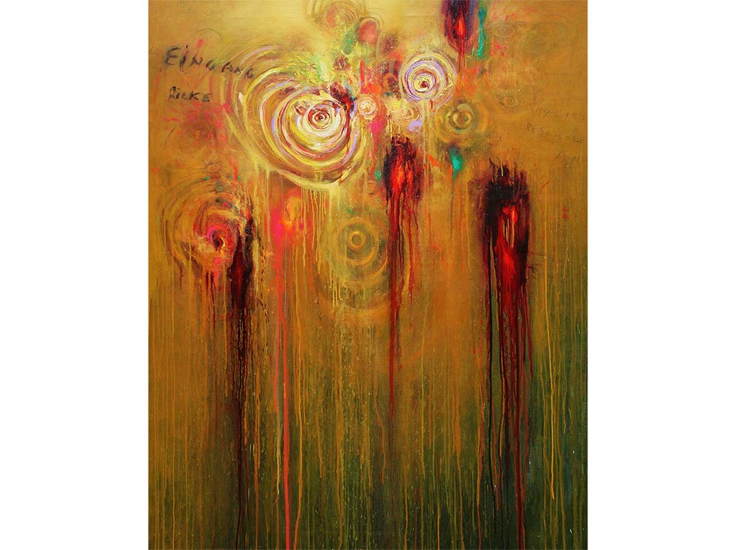 The Well exhibition, Francesco Villicich, oil on cavas series
