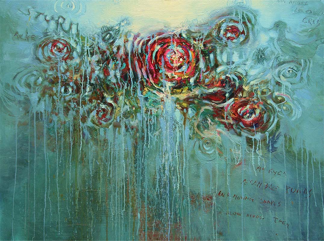 The Well exhibition, Francesco Villicich, oil on cavas series