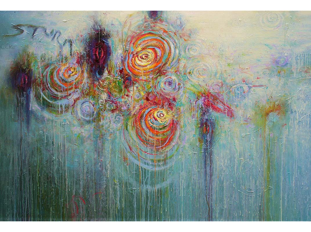The Well exhibition, Francesco Villicich, oil on cavas series