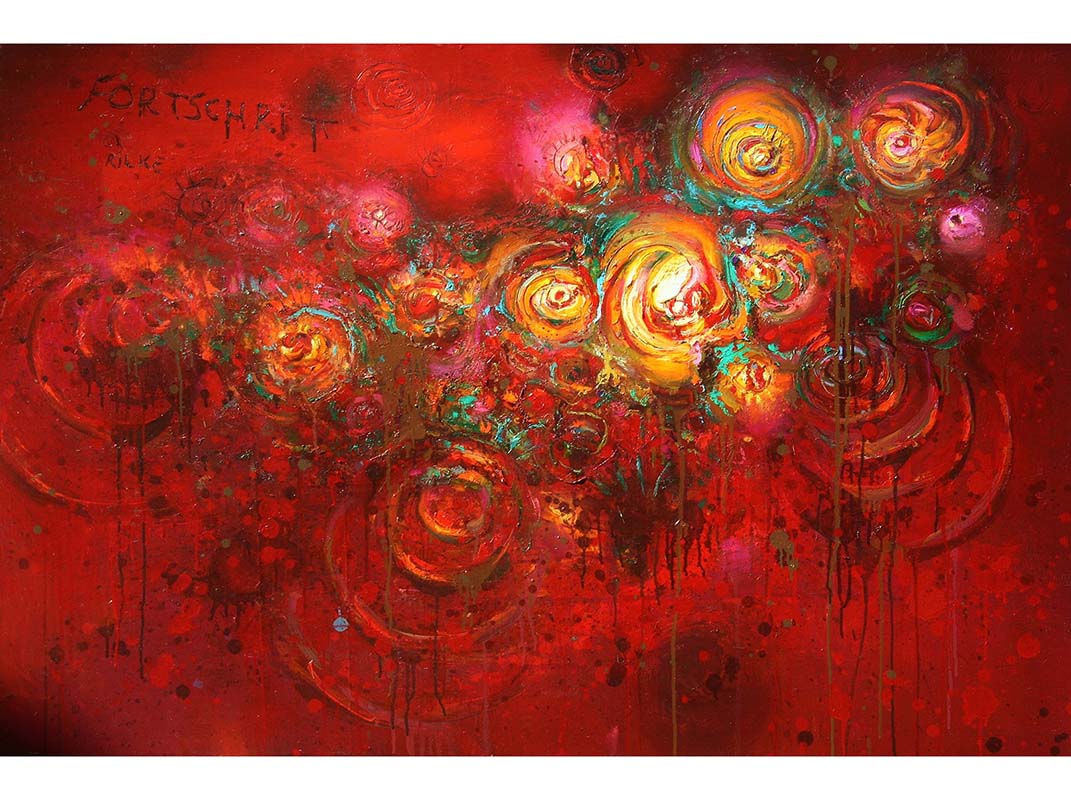 The Well exhibition, Francesco Villicich, oil on cavas series