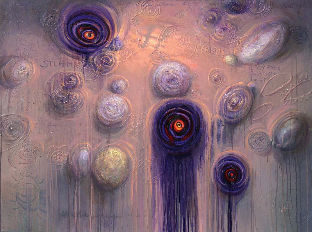 The Well exhibition, Francesco Villicich, oil on cavas series