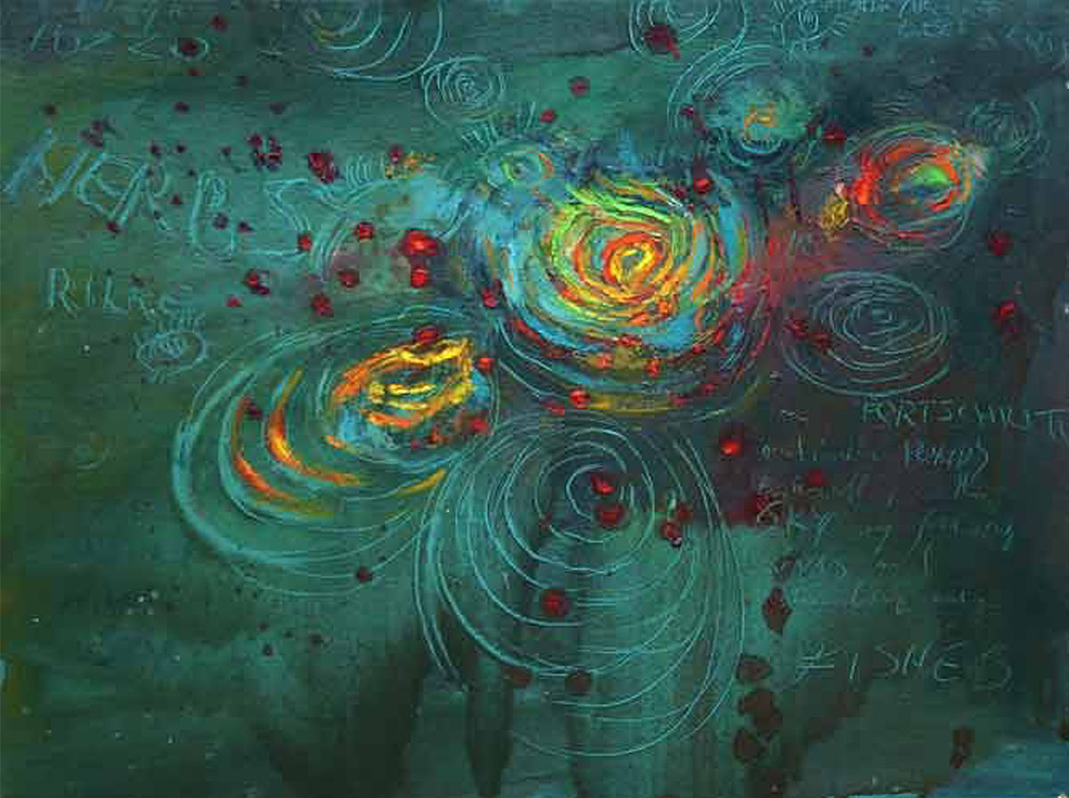 The Well exhibition, Francesco Villicich, oil on cavas series